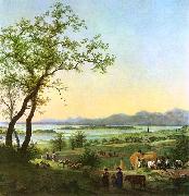 Peter von Hess Am Chiemsee oil painting artist