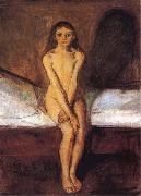 Edvard Munch Puberty oil painting artist