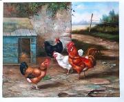 cocks02 oil painting reproduction