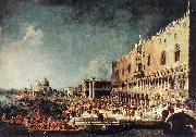 Canaletto Arrival of the French Ambassador in Venice d oil painting