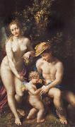 Correggio Venus with Mercury and Cupid oil painting