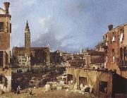 Canaletto Stenhuggarverkstaden oil painting reproduction