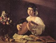 Caravaggio Lutspelaren oil painting reproduction