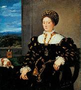 Titian Portrat der Eleonora Gonzaga oil painting reproduction