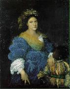 Titian Portrait of Laura Dianti oil painting