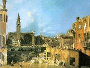 Canaletto The Stonemason's Yard oil painting