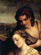 Correggio Wedding of Saint Catherine,details oil painting