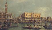 Canaletto La Piazzetta e il Palazzo Kucale dal bacino di S.Marco (mk21) oil painting reproduction