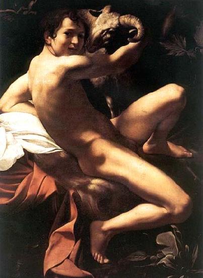 Caravaggio St. John the Baptist oil painting image