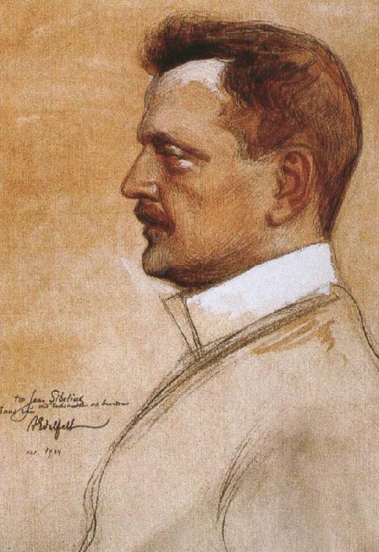 sibelius by albert edelfelt oil painting image