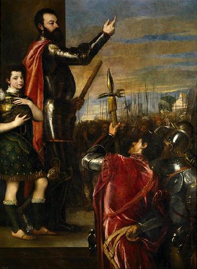 Titian Alfonso di'Avalos Addressing his Troops